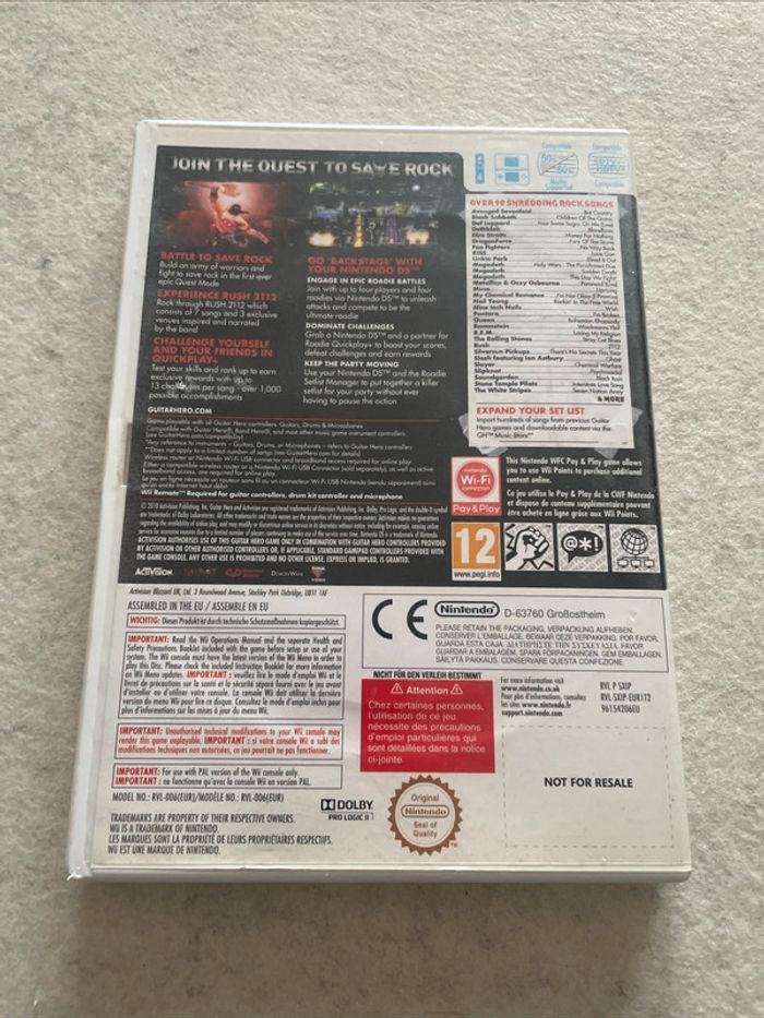 Guitar Hero Warriors Of Rock Jeu Nintendo Wii FR - photo numéro 3