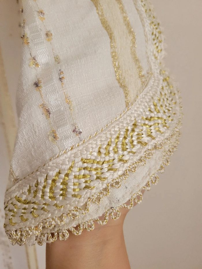 Jelaba beige/ blanc cassé - photo numéro 6