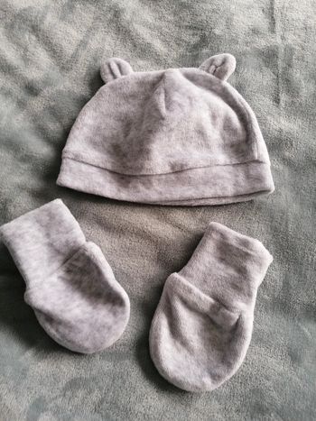 Ensemble bonnet moufle