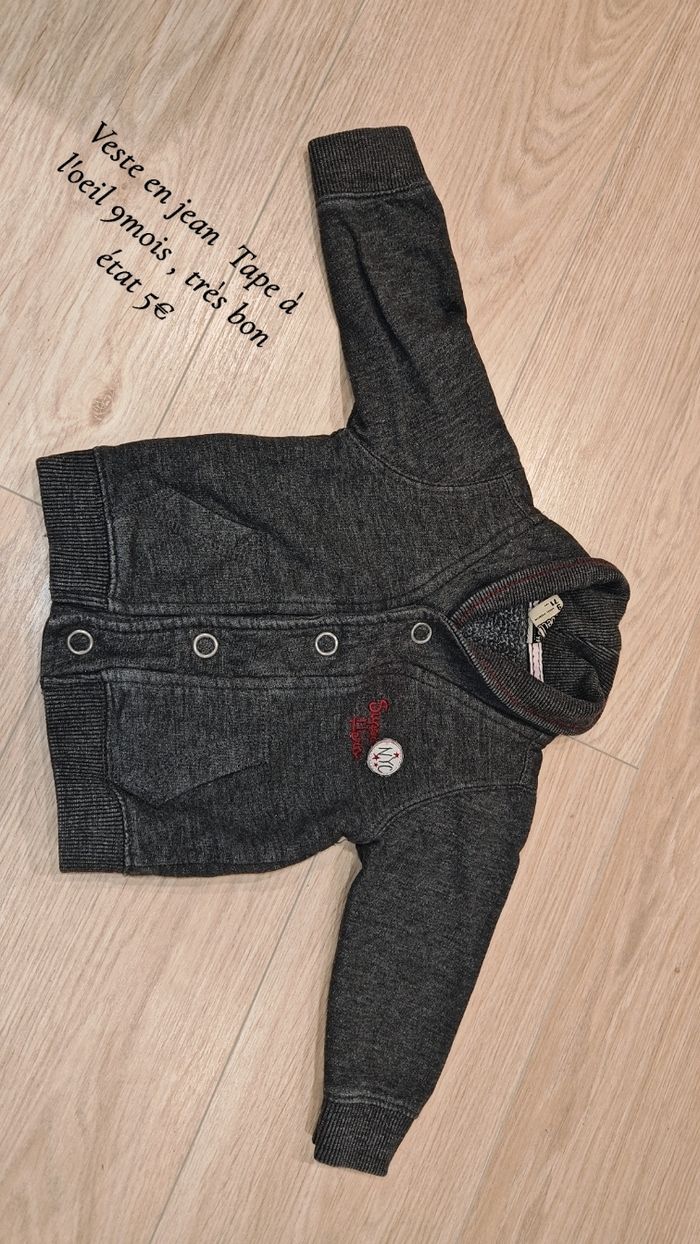 Veste en jean 9mois tape a l'oeil