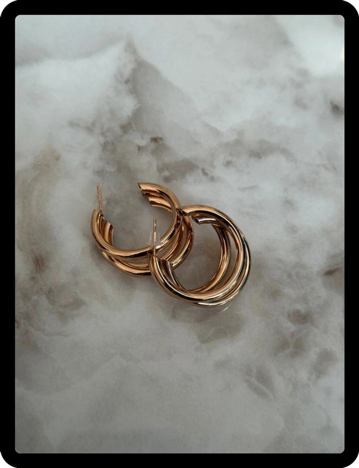 Boucles d’oreilles en acier inoxydable