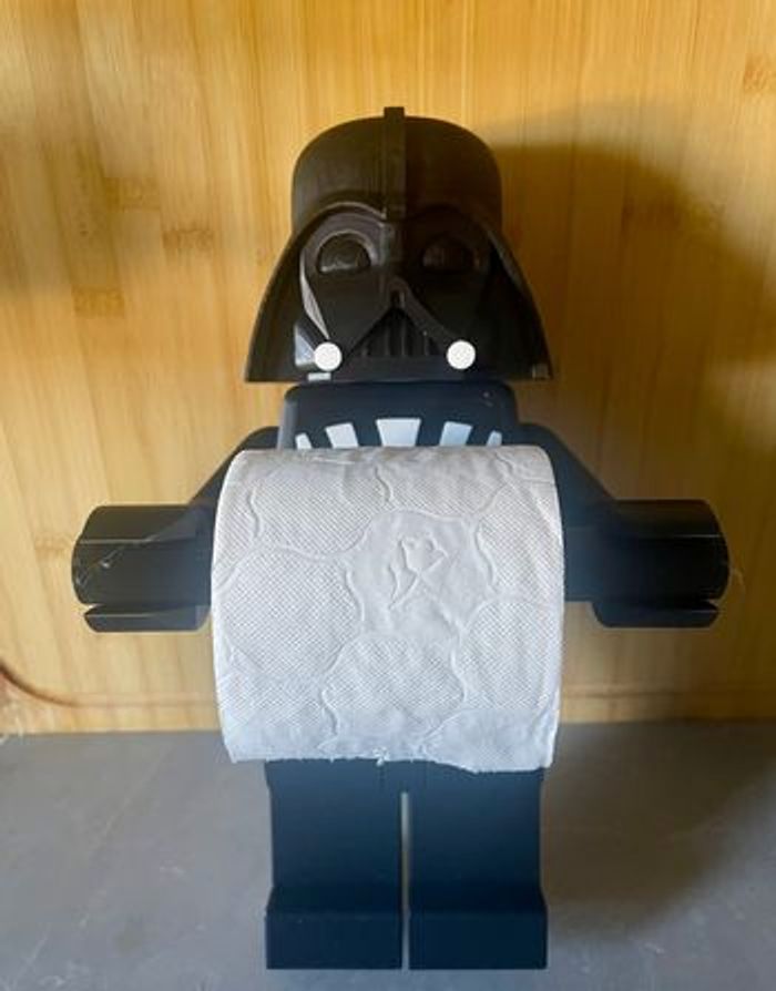 Porte-Papier Toilette Style Lego Dark Vador– Déco Fun & Originale Salle de Bain - photo numéro 4