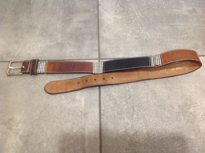Ceinture homme en cuir marron vintage Levis - photo numéro 4