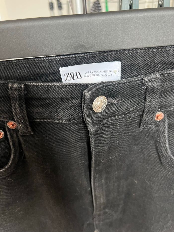 Jean noir Zara taille 36 - photo numéro 7