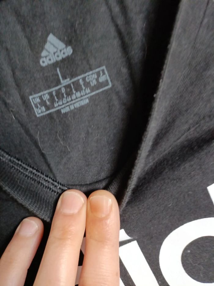 T-shirt Adidas Noir - Taille L - Style & Confort - photo numéro 2