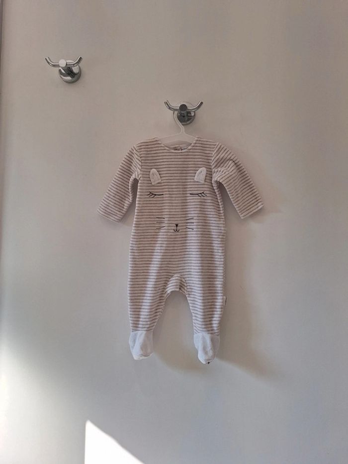 Pyjama 1 pièce bébé garçon ptit bisous 3 mois