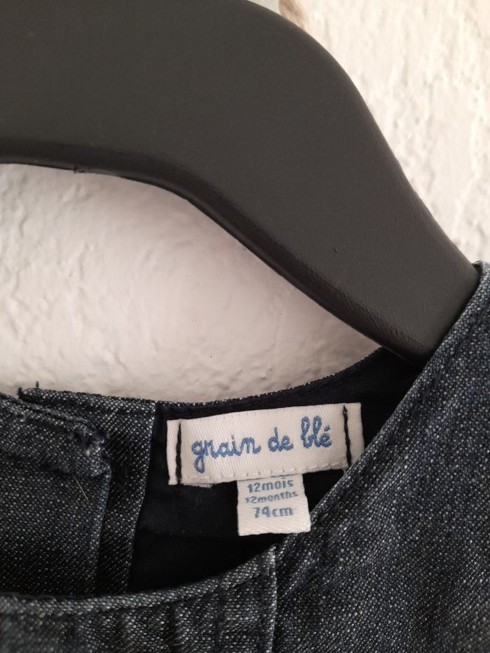 Jolie robe en jean Grain de Blé 12 mois - photo numéro 2