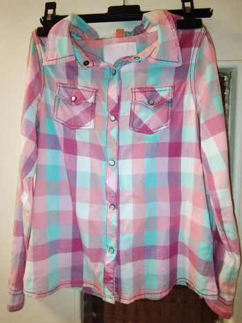 Chemise carreaux multicolores