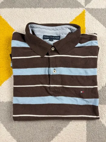 Polo Tommy Hilfiger | Marron et bleu clair | Taille XXL