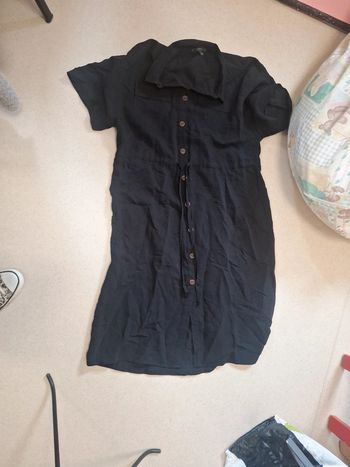 Robe noir simple tissus