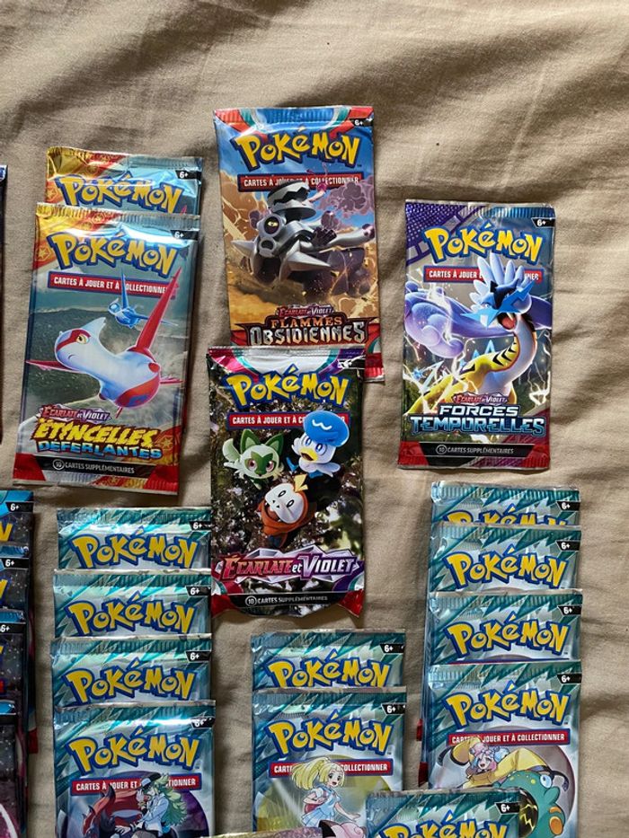 Lot de 33 boosters EV01, EV03, EV04, EV05, EV06, EV07, EV08, EV8.5 et EV09 - photo numéro 4