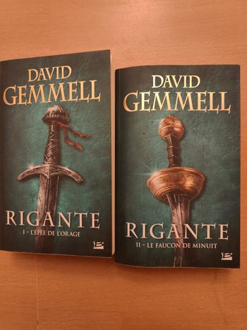 Lot de 2 tomes David GEMMELL - Rigante 