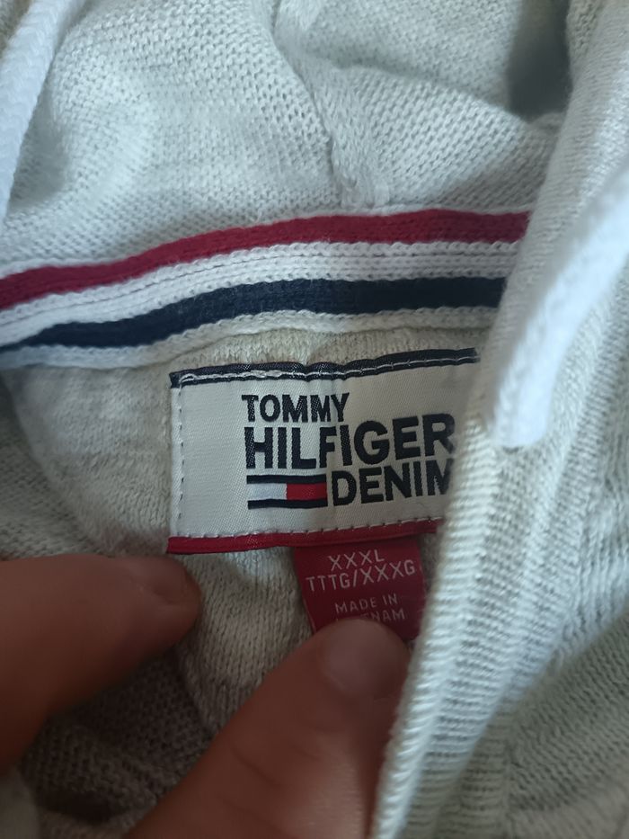 Pull a capuche léger écru Tommy Hilfiger - photo numéro 4