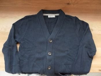 gilet cardigan bleu marine