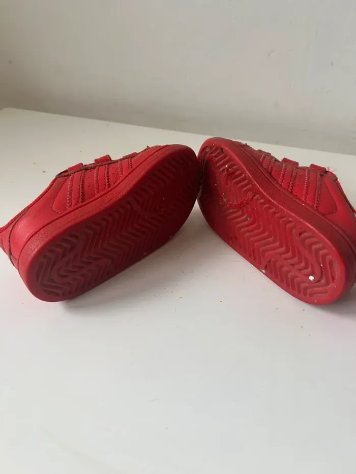Chaussures, Adidas, rouge taille 22 1/2 - photo numéro 8