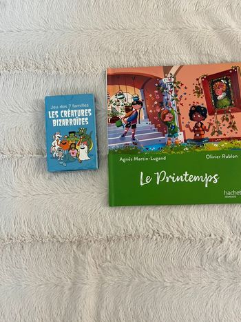 Lot livre + jeux de 7 familles