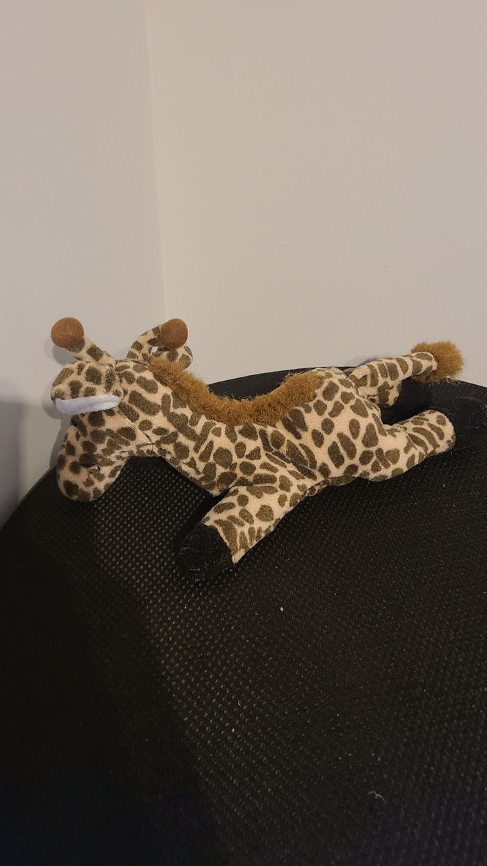 Peluche girafe PLEIN NORD marron beige 25 cm - photo numéro 4