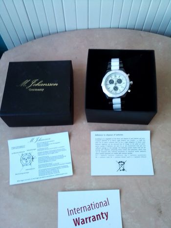Montre Chronographe en céramique M. JOHANSSON