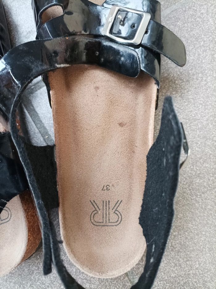 Sandales noires femme - photo numéro 2