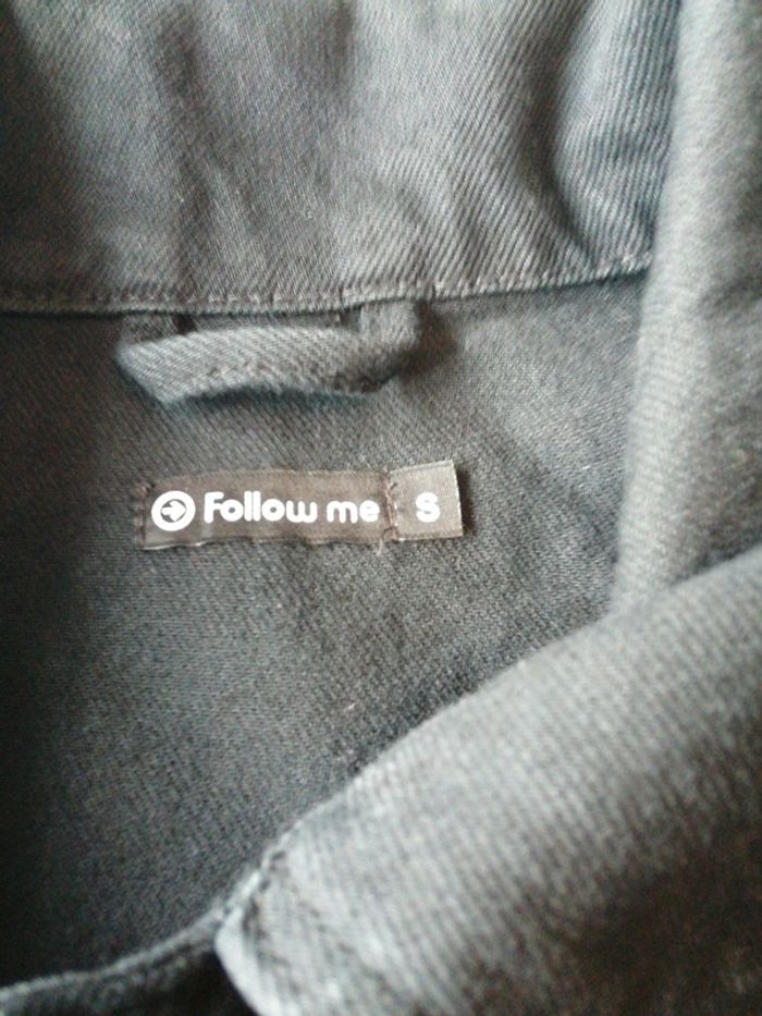 Veste en jean noir taille s - photo numéro 4