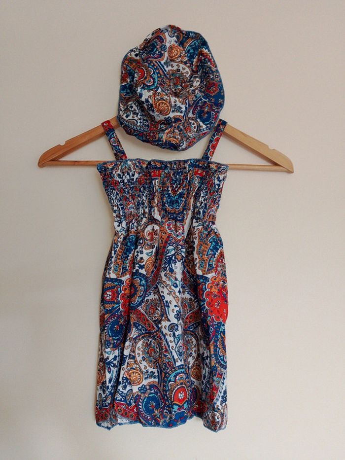 Robe bébé fille 18-24 mois avec chapeau - photo numéro 2