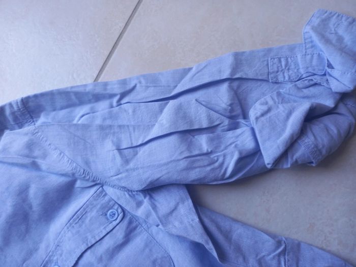 Chemise bleu tissu - photo numéro 3