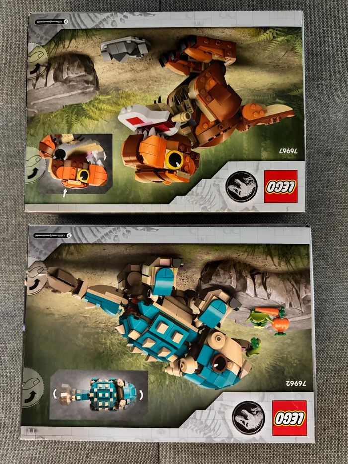 LEGO 76962 + 76967 – Jurassic World Bébé Bumpy + Little Eatie T-rex – Neufs scellés - photo numéro 2