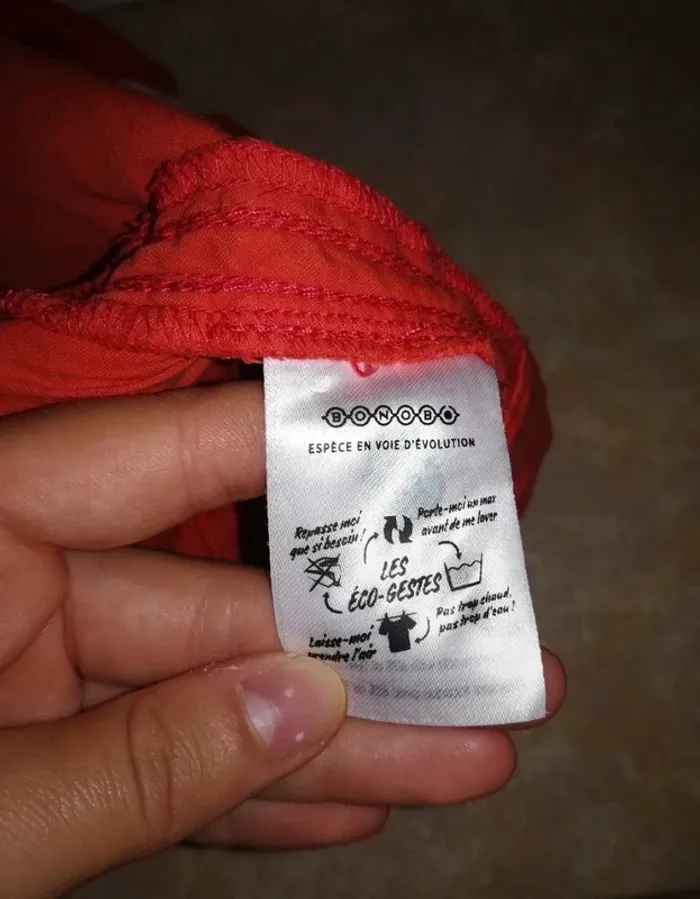 Short orange, Bonobo, taille 34, très bon état - photo numéro 4