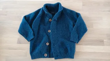 Gilet à boutons in extenso bleu marine 3 ans