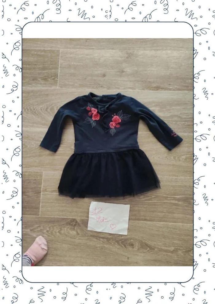 Robe fleurie / vestitino manica lunga