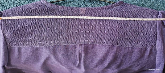 Chemise mousseline transparente violet T36 - photo numéro 8