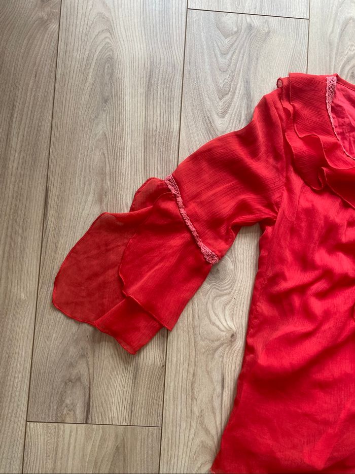 Haut manches 3/4 rouge - photo numéro 2
