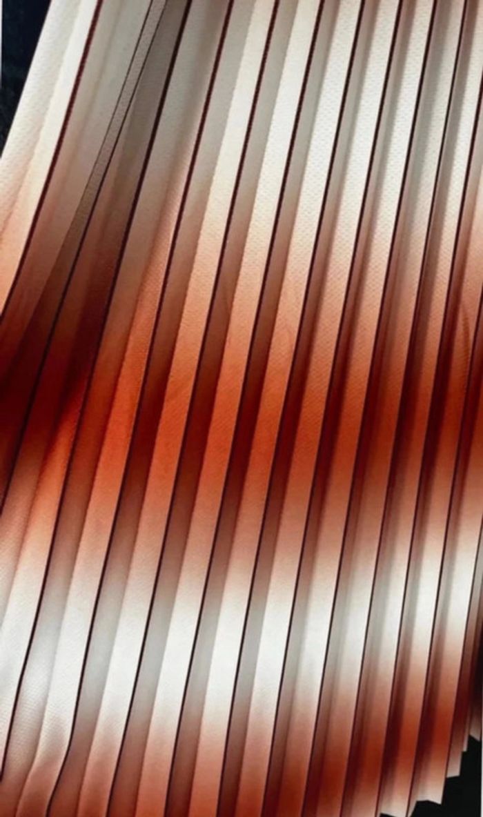 Jupe plissée dégradé corail - photo numéro 6