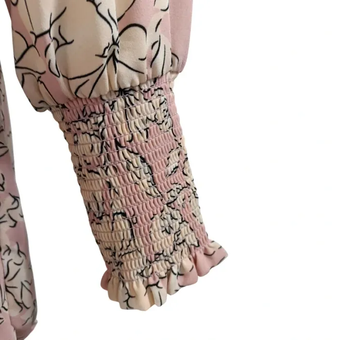 Robe fluide fleurie - Vila - Taille 36  A1116 - photo numéro 7