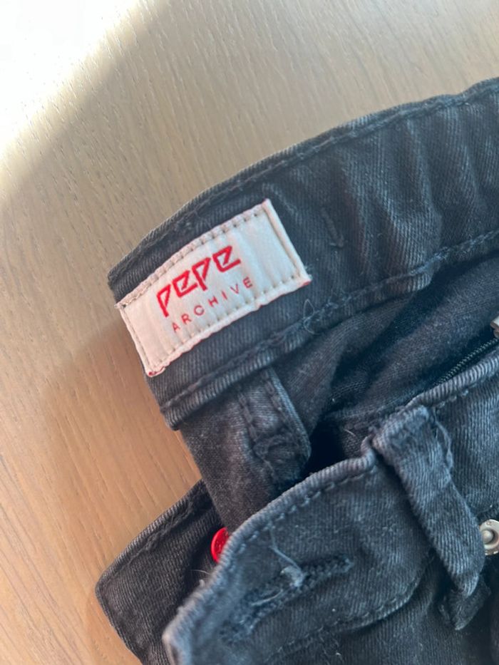 jean flare femme/ enfant noir pépé jeans - photo numéro 2