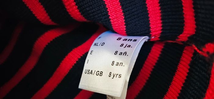 Pull Marinière Laine Saint James Taille 8 ans - photo numéro 3