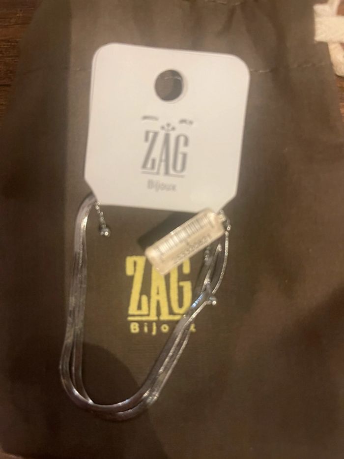 Bracelet Zag argent neuf - photo numéro 3