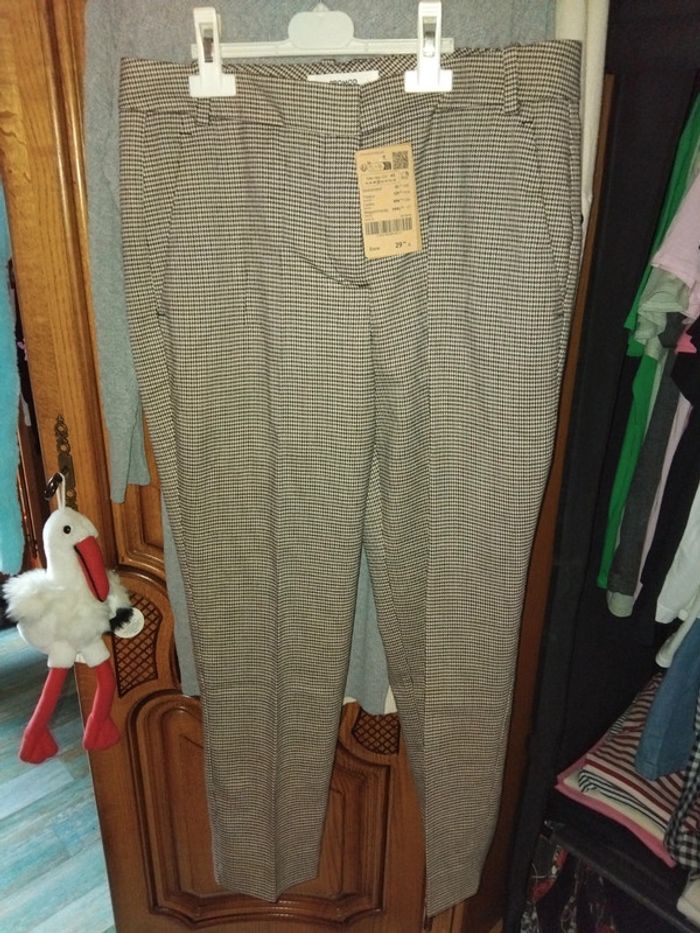 Pantalon habillé à carreaux