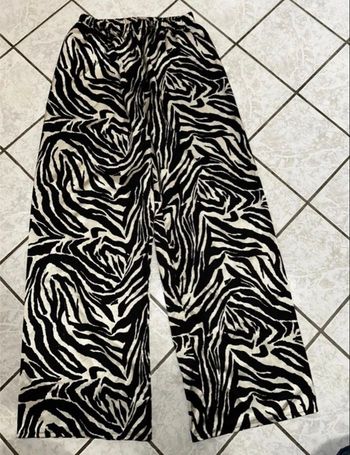 Pantalon fluide à motif zèbre – Taille unique - Très bon état