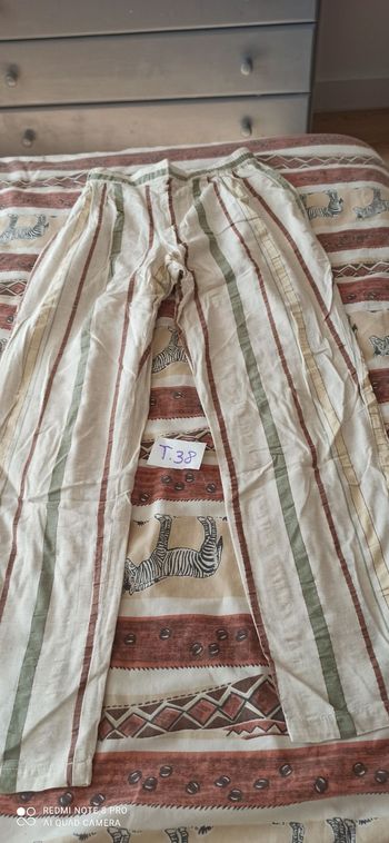 Pantalon raye t. 38