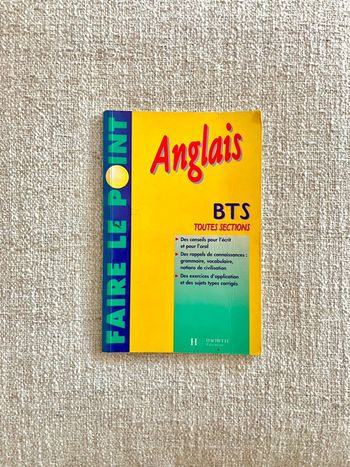 Faire le point Anglais Bts Toutes Sections Hachette Education
