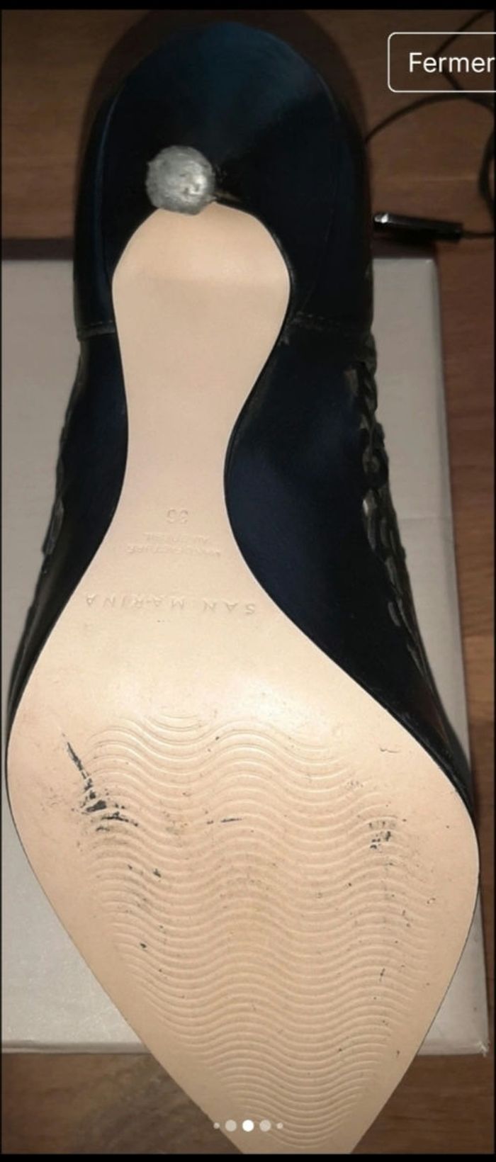 Escarpins San Marina modèle NATA - Noir Cuir - Pointure 36
- photo numéro 8