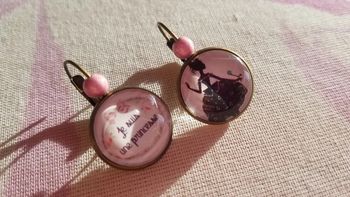 Boucle d'oreille je suis une princesse