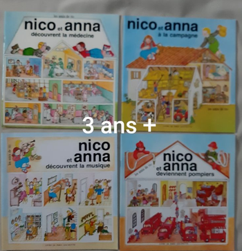 Lot de 4 livres enfant vintage : Nico et Anna (Les amis de Téo) - J. Capdevila