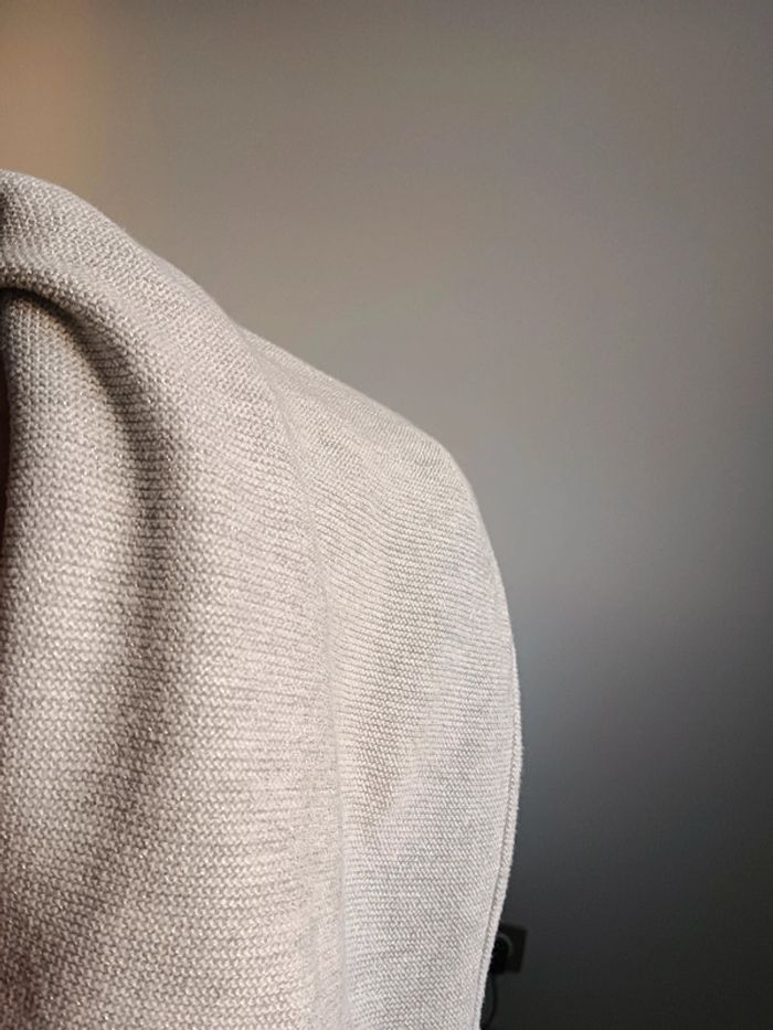 Gilet gris clair pailleté Okaïdi 10 ans - photo numéro 7