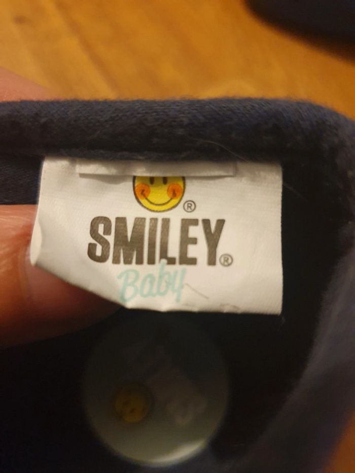 Chaussons bébé scratch taille 20 smiley - photo numéro 5