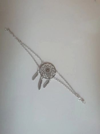 🌸Bracelet attrape rêve et pampilles plumes argentées Neuf 🌸