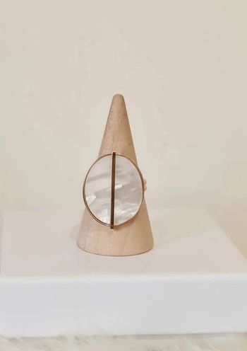 Bague ajustable nacre