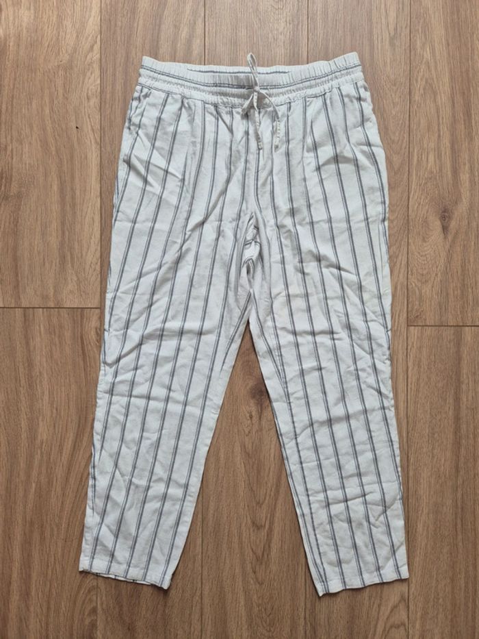 Pantalon tissus lin vero moda