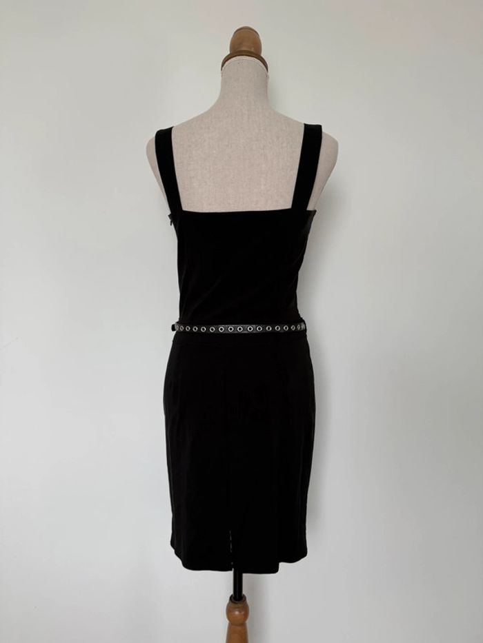 Robe tunique noir neuf Kleid dress Vestido Vestito jurk jumpsuit femme mujer donna woman bretelle - photo numéro 4